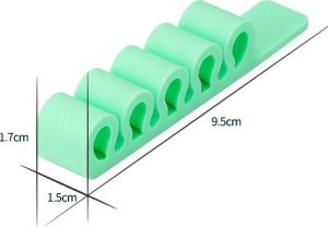 Organizer Hurtel Silikonowy organizer biurowy do kabli przewodów długopisów fioletowy Silikonowy organizer biurowy do kabli przewodów długopisów fioletowy 4