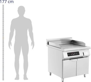 Royal Catering Grill indukcyjny gładki wolnostojący 720 x 610 mm 80-300 C 10000 W Grill indukcyjny gładki wolnostojący 720 x 610 mm 80-300 C 10000 W 3