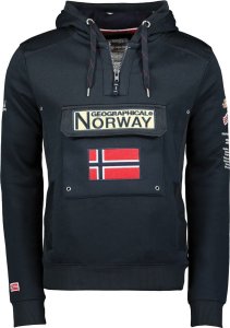 Geographical Norway Bluza marki Geographical Norway model Gymclass054-WW2478H kolor Niebieski. Odzież męska. Sezon: Jesień/Zima M 1