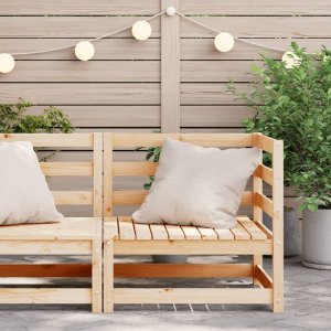 vidaXL vidaXL Ogrodowa sofa narożna, 70x70x67 cm, lite drewno sosnowe 3