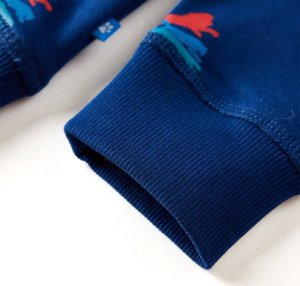 vidaXL Bluza dziecięca, ciemnoniebieska, 128 5