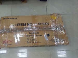 Songmics Przenośna Szafa, Składana Szafa, Organizer Do Przechowywania Ubrań Z Wieszakiem, Półki, Pokrycie Z Tkaniny, Do Sypialni, Szatnia 17