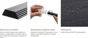 Songmics Przenośna Szafa, Składana Szafa, Organizer Do Przechowywania Ubrań Z Wieszakiem, Półki, Pokrycie Z Tkaniny, Do Sypialni, Szatnia 40