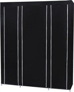 Songmics Przenośna Szafa, Składana Szafa, Organizer Do Przechowywania Ubrań Z Wieszakiem, Półki, Pokrycie Z Tkaniny, Do Sypialni, Szatnia 5