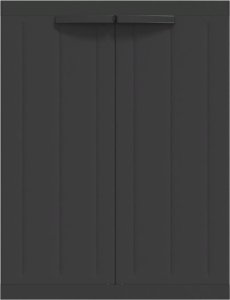 Szafa ogrodowa vidaXL Szafka ogrodowa, czarna, 65x37x85 cm, PP 4