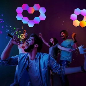 Braders Lampa Kinkiet Plaster Miodu Modułowa USB + Pilot 10 szt. 6