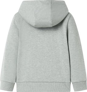 vidaXL Bluza dziecięca z kapturem i suwakiem, jasne khaki melanż, 104 2