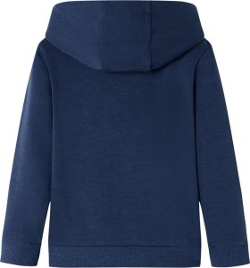 vidaXL Bluza dziecięca z kapturem, granatowy melanż i pomarańcz, 116 2