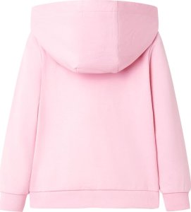 vidaXL Bluza dziecięca z kapturem i zapięciem na zamek, różowa, 92 2