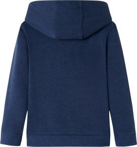 vidaXL Bluza dziecięca z kapturem, granatowy melanż i pomarańcz, 128 2