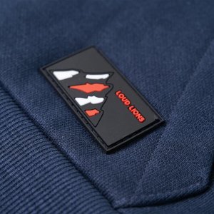 vidaXL Bluza dziecięca z kapturem, granatowy melanż i pomarańcz, 128 6