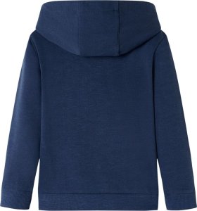 vidaXL Bluza dziecięca z kapturem, granatowy melanż i pomarańcz, 140 2
