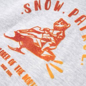 vidaXL Bluza dziecięca z kapturem, szary melanż i pomarańcz, 104 4