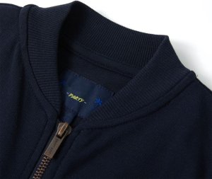 vidaXL Bluza dziecięca z zapięciem na suwak, granatowa, 116 3