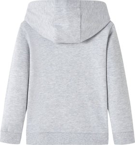 vidaXL Bluza dziecięca z kapturem, szary melanż i pomarańcz, 92 2