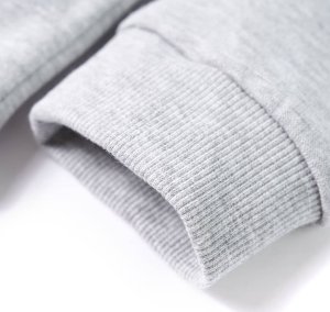 vidaXL Bluza dziecięca z kapturem, szary melanż i pomarańcz, 92 5