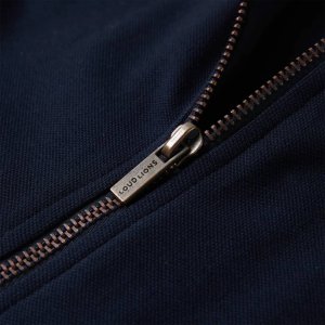 vidaXL Bluza dziecięca z zapięciem na suwak, granatowa, 104 4