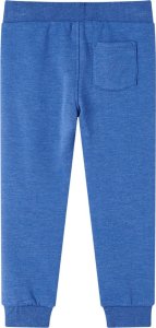 vidaXL Dziecięce spodnie dresowe, niebieski melanż, 104 2