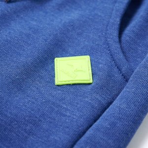 vidaXL Dziecięce spodnie dresowe, niebieski melanż, 104 5