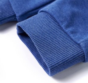 vidaXL Dziecięce spodnie dresowe, niebieski melanż, 104 6