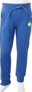 vidaXL Dziecięce spodnie dresowe, niebieski melanż, 104 8