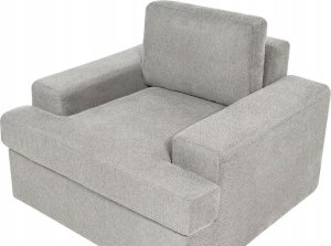 Beliani Fotel tapicerowany jasnoszary ALLA 5