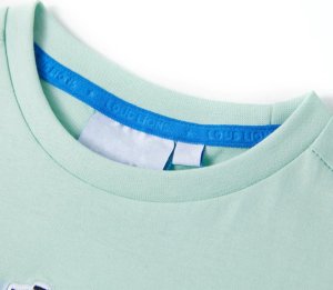 vidaXL Koszulka dziecięca z hulajnogą, jasna mięta, 128 3