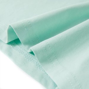 vidaXL Koszulka dziecięca z hulajnogą, jasna mięta, 140 6