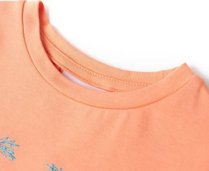 vidaXL Koszulka dziecięca z kreskówkowym motywem, brzoskwiniowa, 140 3