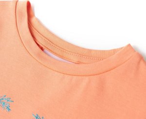 vidaXL Koszulka dziecięca z kreskówkowym motywem, brzoskwiniowa, 128 3