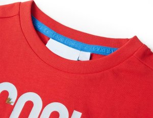 vidaXL Koszulka dziecięca z krótkimi rękawami, czerwona, 104 3