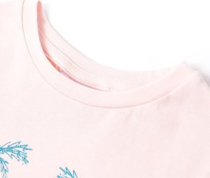 vidaXL Koszulka dziecięca z krótkimi rękawami, delikatny róż, 92 2