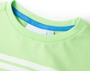 vidaXL Koszulka dziecięca z krótkimi rękawami, neonowy zielony, 128 3