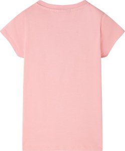 vidaXL Koszulka dziecięca z krótkimi rękawami, różowa, 116 2