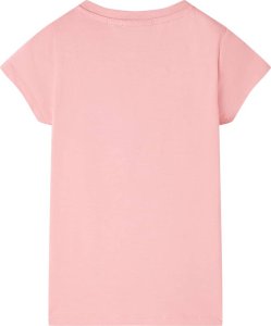 vidaXL Koszulka dziecięca z krótkimi rękawami, różowa, 140 2