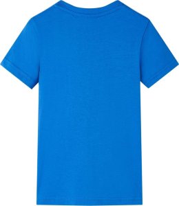 vidaXL Koszulka dziecięca z krótkimi rękawami, samochody, niebieska, 104 2