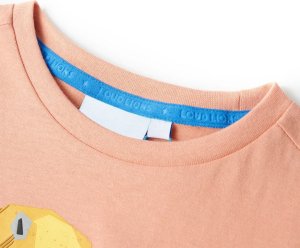vidaXL Koszulka dziecięca z lwem, jasny pomarańcz, 116 3