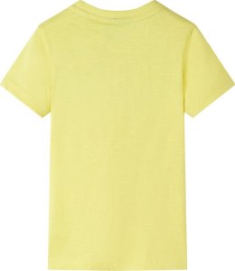 vidaXL Koszulka dziecięca z nadrukiem loda, żółta, 128 2