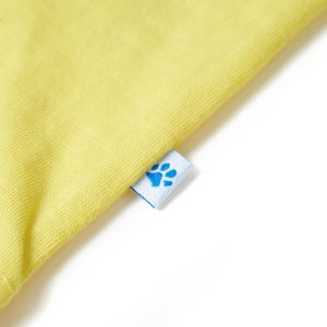 vidaXL Koszulka dziecięca z nadrukiem loda, żółta, 128 5