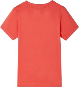 vidaXL Koszulka dziecięca z nadrukiem myśliwca, jasnoczerwona, 140 2