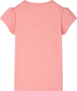 vidaXL Koszulka dziecięca z nadrukiem tęczy, koralowa, 116 2