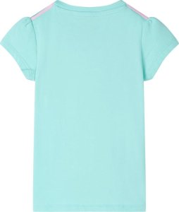 vidaXL Koszulka dziecięca z nadrukiem tęczy, jasnomiętowa, 92 2