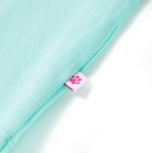 vidaXL Koszulka dziecięca z nadrukiem tęczy, jasnomiętowa, 92 5