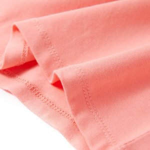 vidaXL Koszulka dziecięca z nadrukiem tęczy, koralowa, 140 6