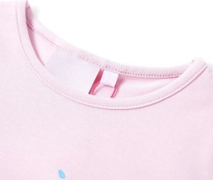 vidaXL Koszulka dziecięca z nadrukiem żółwia, liliowa, 128 3