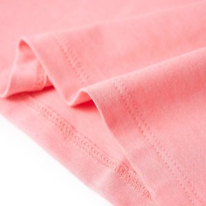 vidaXL Koszulka dziecięca z żółwiem, jaskraworóżowa, 140 6