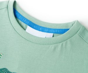 vidaXL Koszulka dziecięca, jasne khaki, 104 3