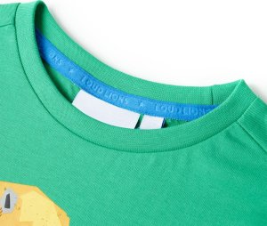 vidaXL Koszulka dziecięca, zielona, 104 3