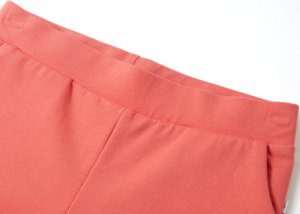 vidaXL Spodnie dziecięce z szerokimi nogawkami, koralowe, 128 3