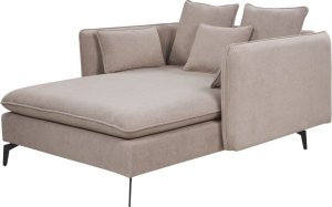 Beliani Szezlong brązowoszary CHARMES 3